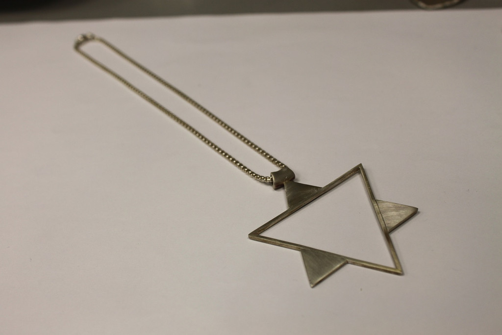 Silver Star of David Necklace